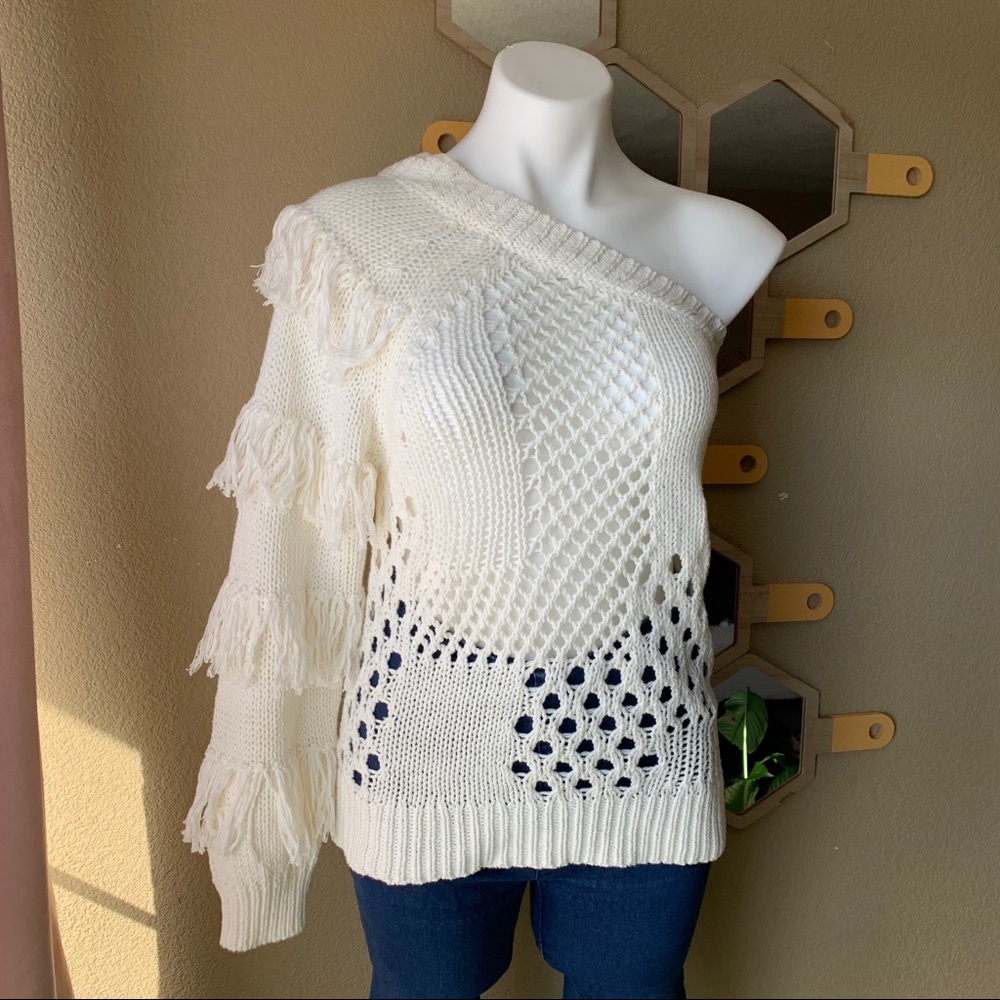 Wild fox Jovi Single Sleeved Knit Sweater Small